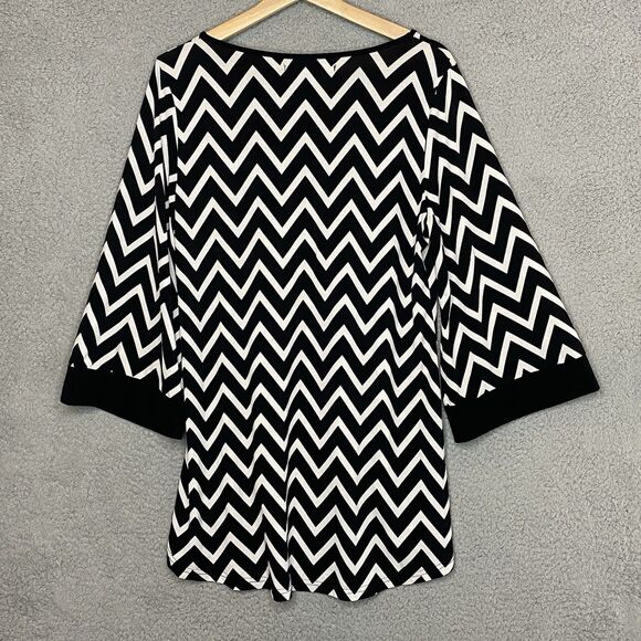 Lot of 4 Womens Black Tunic Tops Career Large Travelers Calessa Ann Taylor Loft - Picture 9 of 11